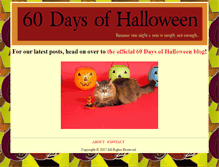 Tablet Screenshot of 60daysofhalloween.com
